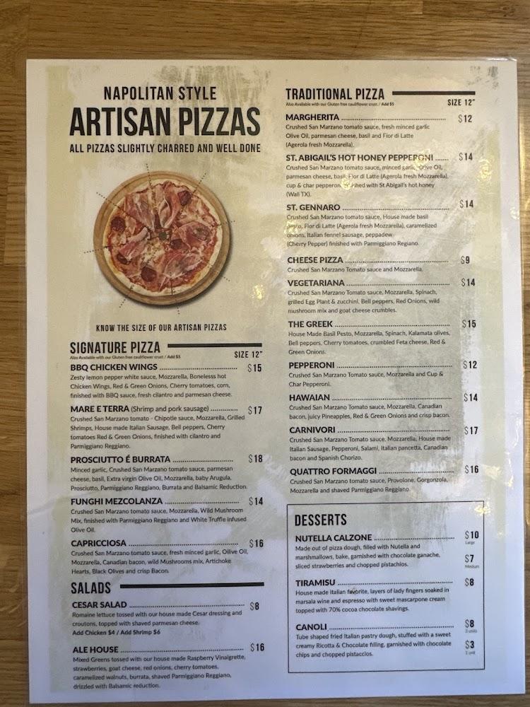Angelo Ale House and Pizzeria Menu image 2